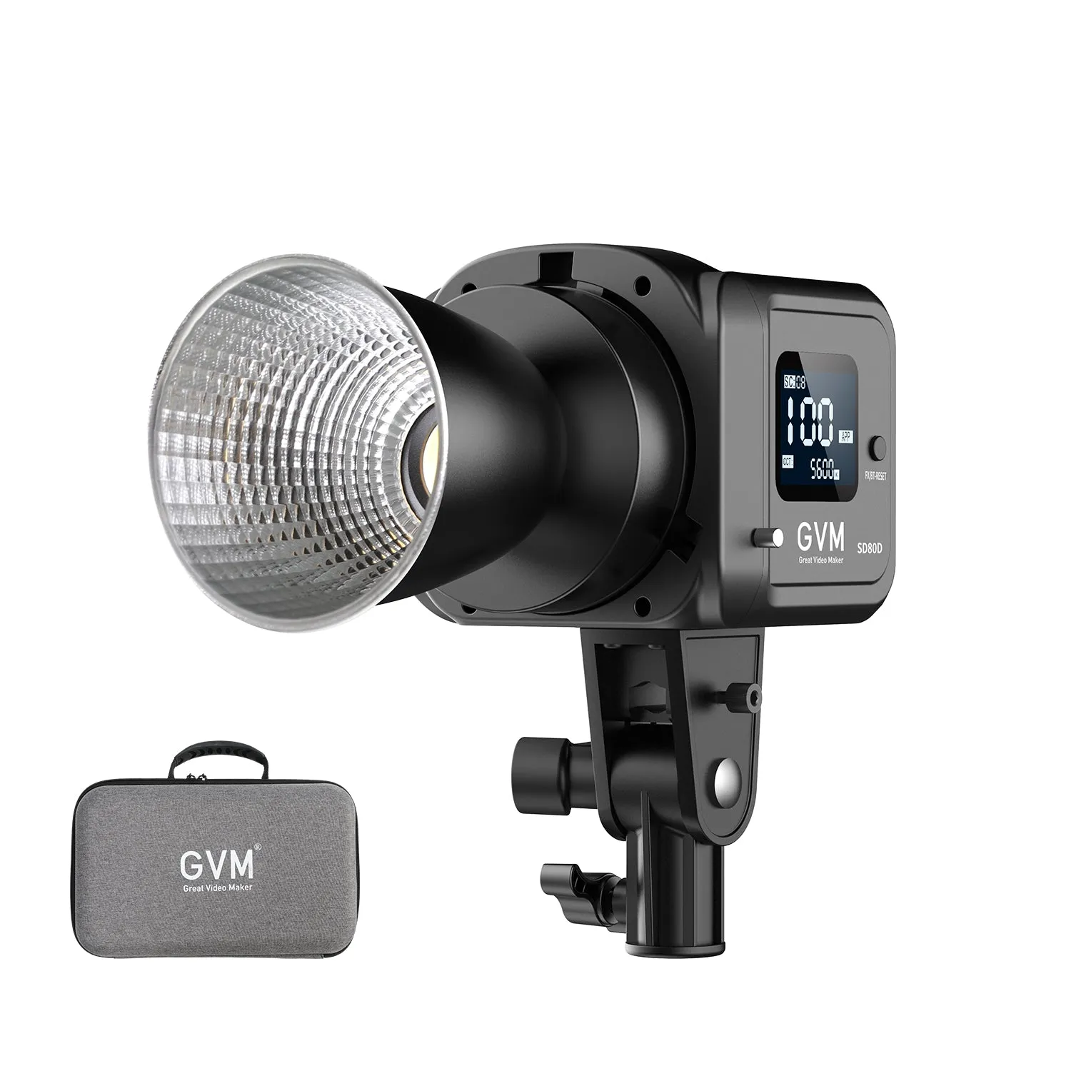 GVM SD80D 80w Bi-Color Outdoor Portable Spotlight(BOGO)