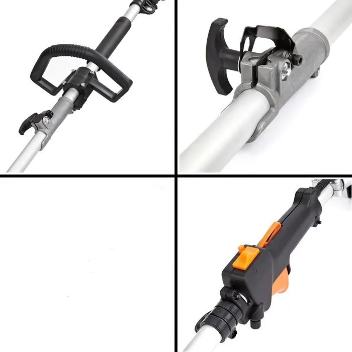 High-Powered 62CC Brush Weed Cutter Saw Hedge Trimmer 4 in 1