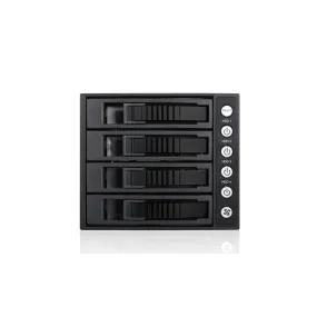 iStarUSA BPU-340SATA-BLACK  3x 5.25" to 4x 3.5" 2.5" SAS SATA 6 Gbps HDD SSD Hot-swap Rack
