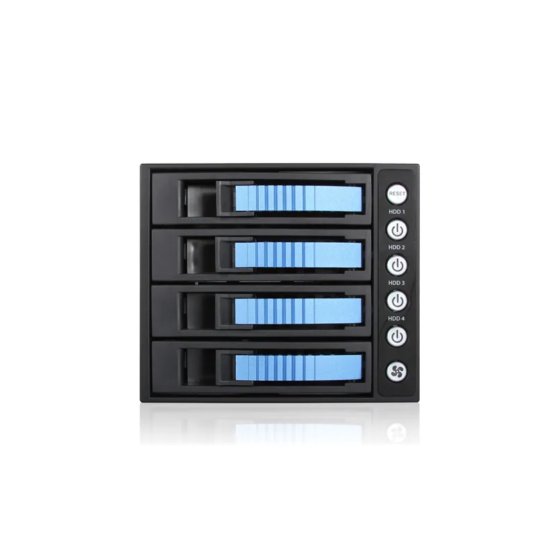 iStarUSA BPU-340SATA-BLUE  3x 5.25" to 4x 3.5" 2.5" SAS SATA 6 Gbps HDD SSD Hot-swap Rack