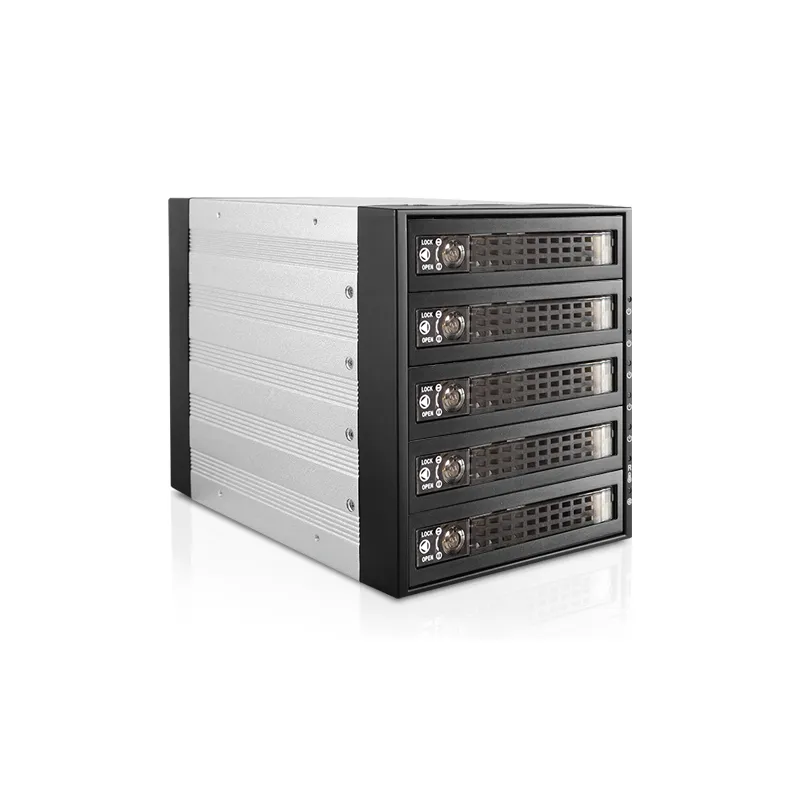 iStarUSA BPU-350SATA-KL  3x 5.25" to 5x 3.5" 2.5" SAS SATA 6 Gbps HDD SSD Hot-swap Rack with Key Lock