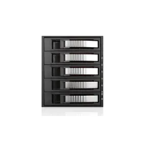 iStarUSA BPU-350SATA-SILVER  3x 5.25" to 5x 3.5" 2.5" SAS SATA 6 Gbps HDD SSD Hot-swap Rack
