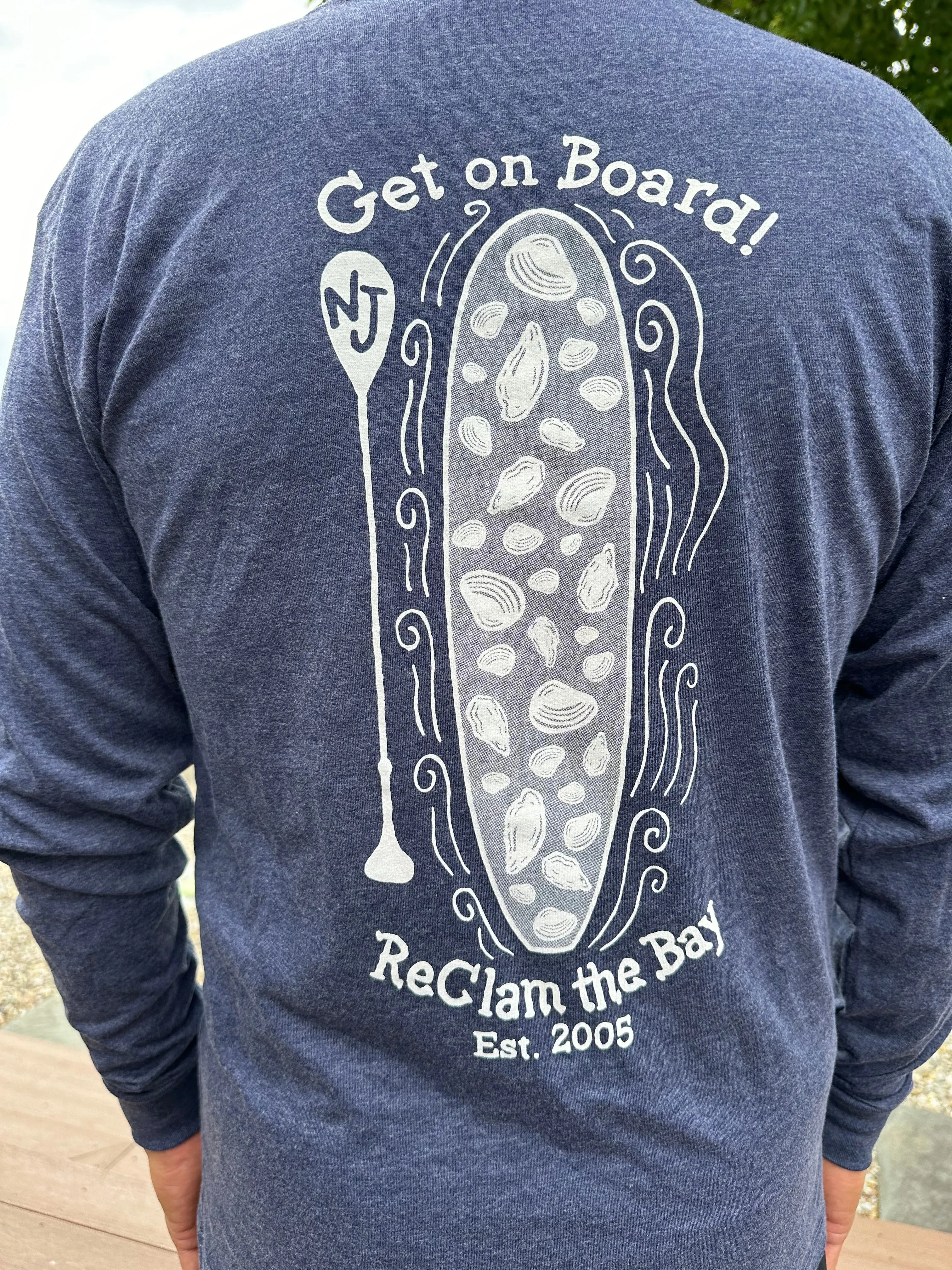 Jetty "Get on Board" Design Long Sleeve Tee