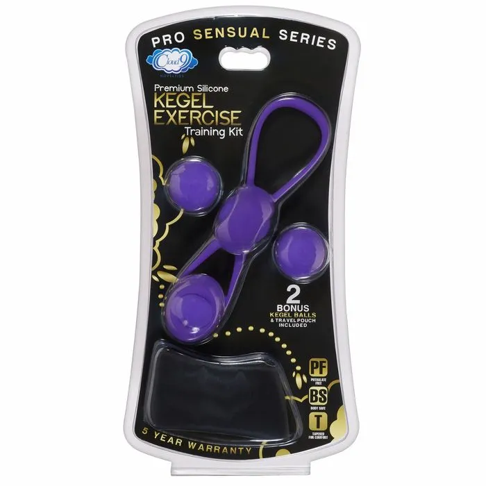 Kegel Training W/4 Weighted Balls & Pouch Premium Silicone