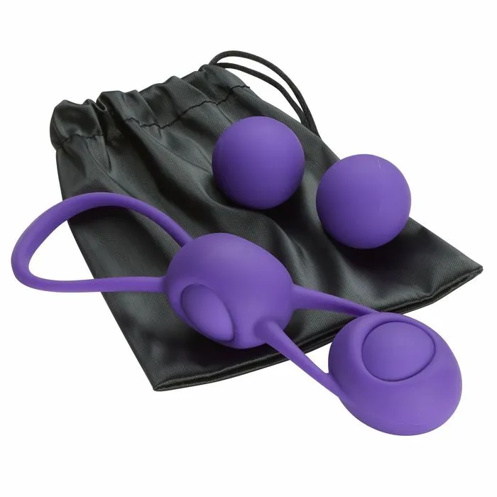 Kegel Training W/4 Weighted Balls & Pouch Premium Silicone