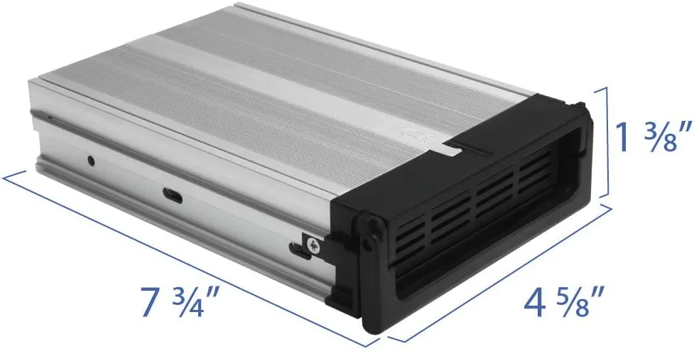 Kingwin ‎KF-91-IT-BK Aluminum Single Bay Hot Swap Mobile Rack Tray For 3.5in SSD HDD