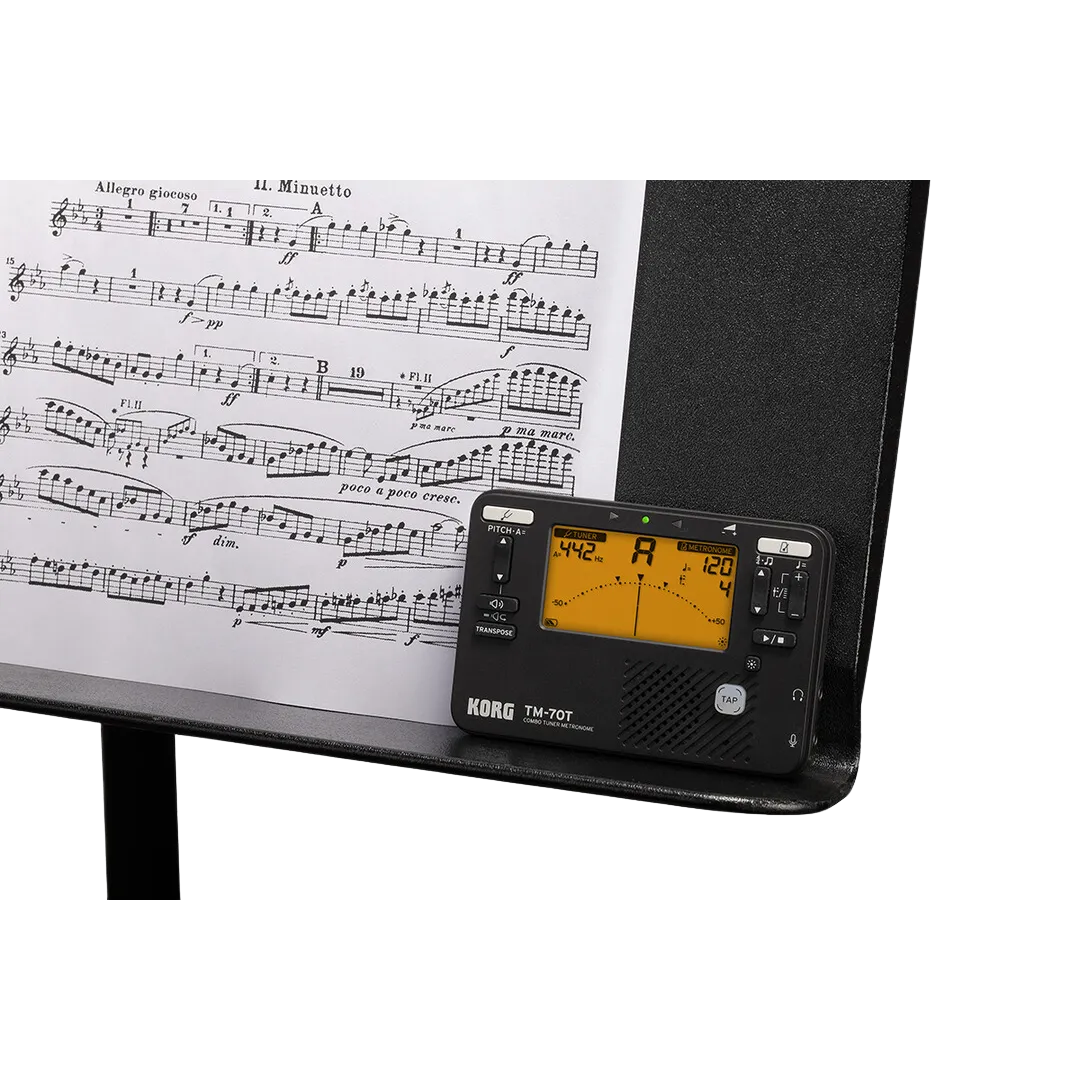 KORG TM-70 Digital Tuner and Metronome Black