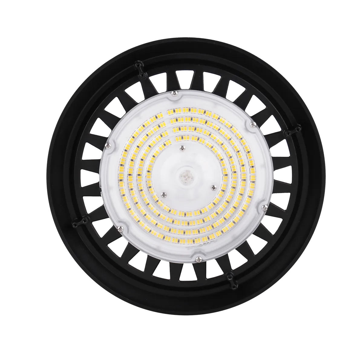 LED Round High Bay, 200W, 5000K, 120-277V, 0-10V Dimming, Black