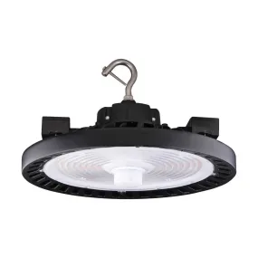 LED UFO High Bay CCT Select 3K/4K/5K , Watt Select 80W/100W/120W Black Finish