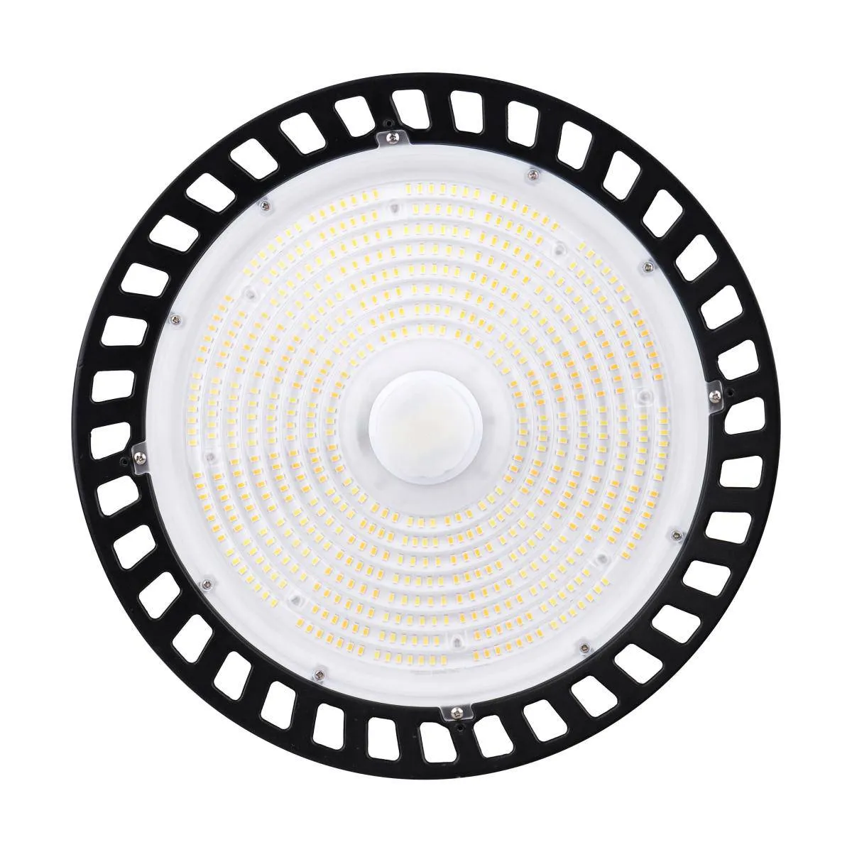 LED UFO High Bay CCT Select 3K/4K/5K , Watt Select 80W/100W/120W Black Finish