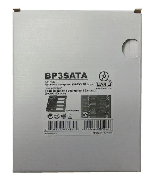 Lian Li 3.5" HDD SATA Hot swap backplane #BP3SATA