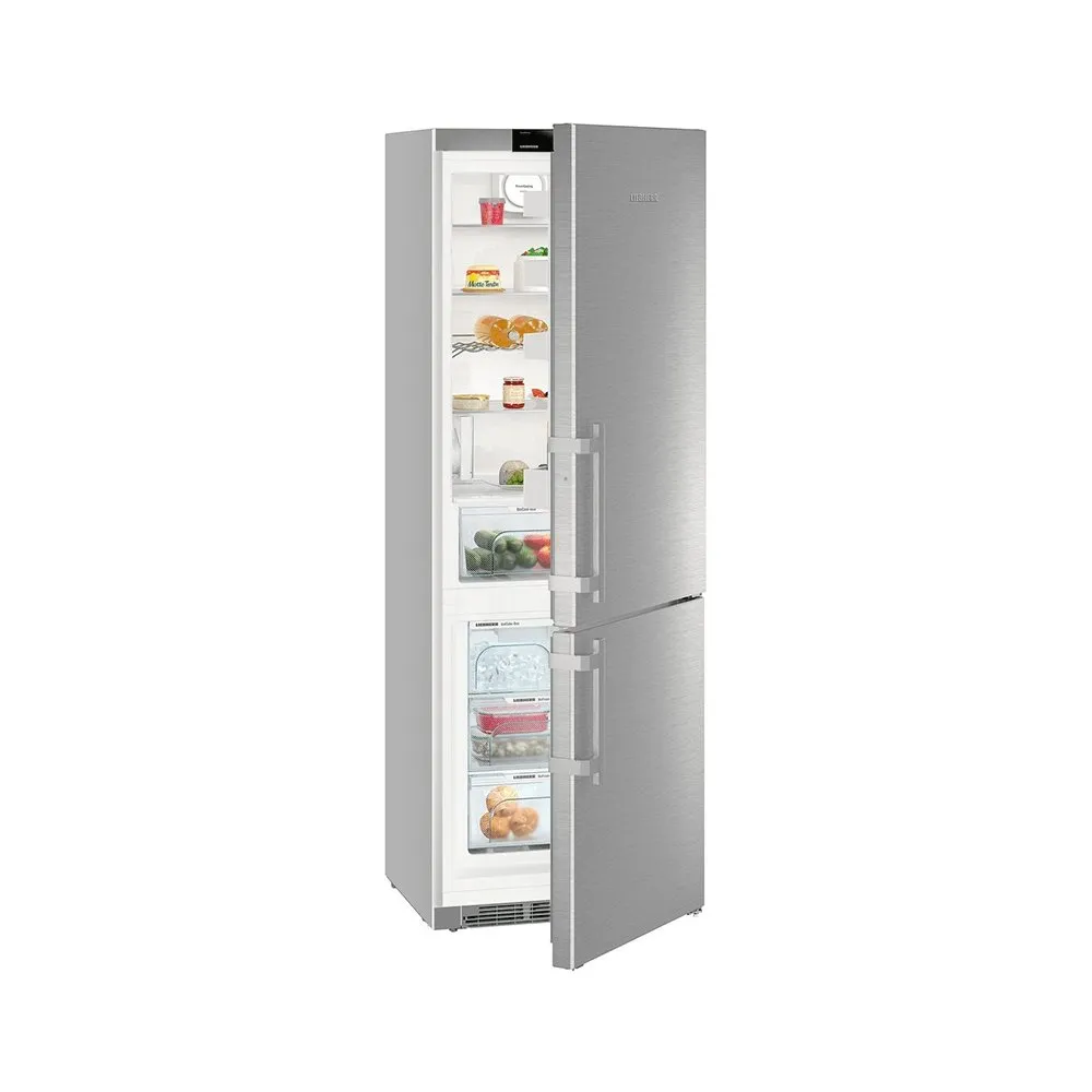 Liebherr CNef5745 411 Litre Comfort Freestanding Fridge Freezer 60-40 with IceMaker and NoFrost- 70cm Wide- SmartSteel Stainless Steel