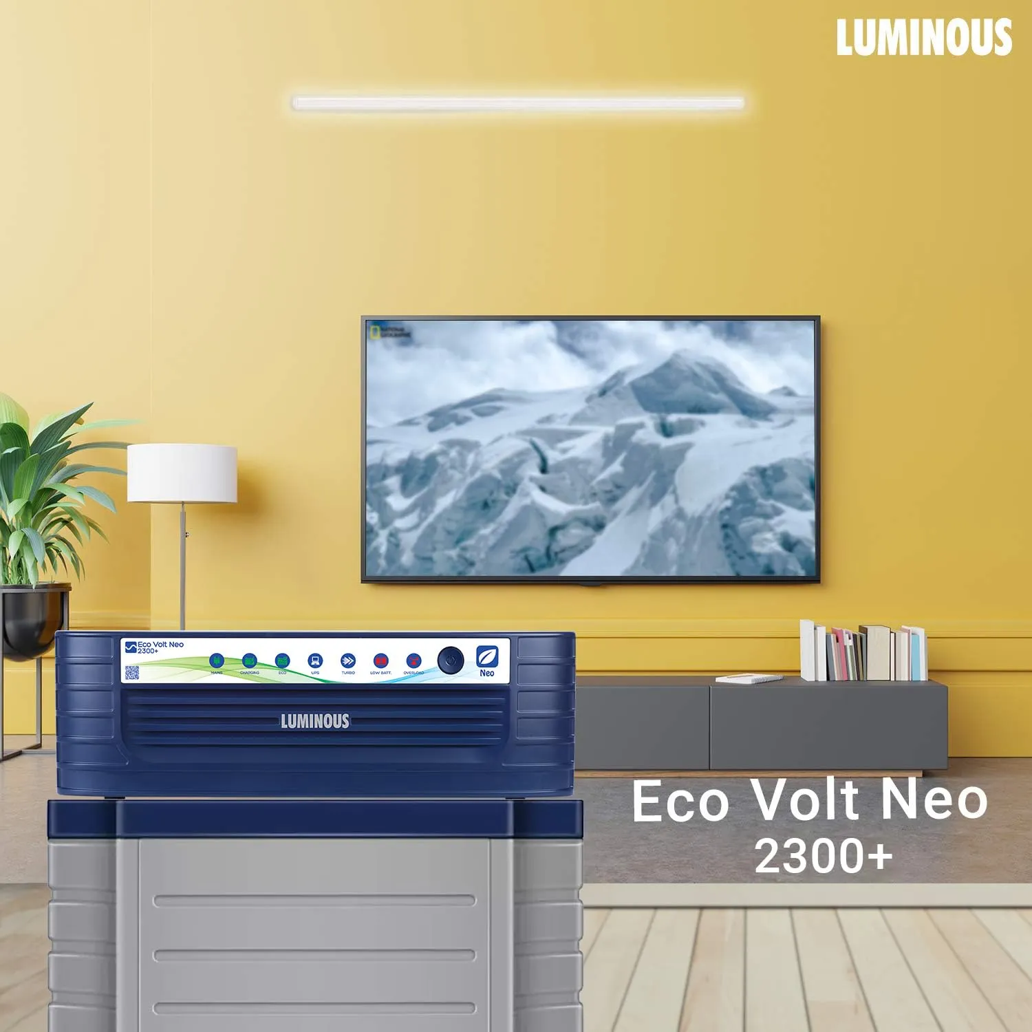 Luminous Inverter Eco Volt Neo 2300  Sine Wave 2000VA/ 24V Inverter for Home, Office & Shops