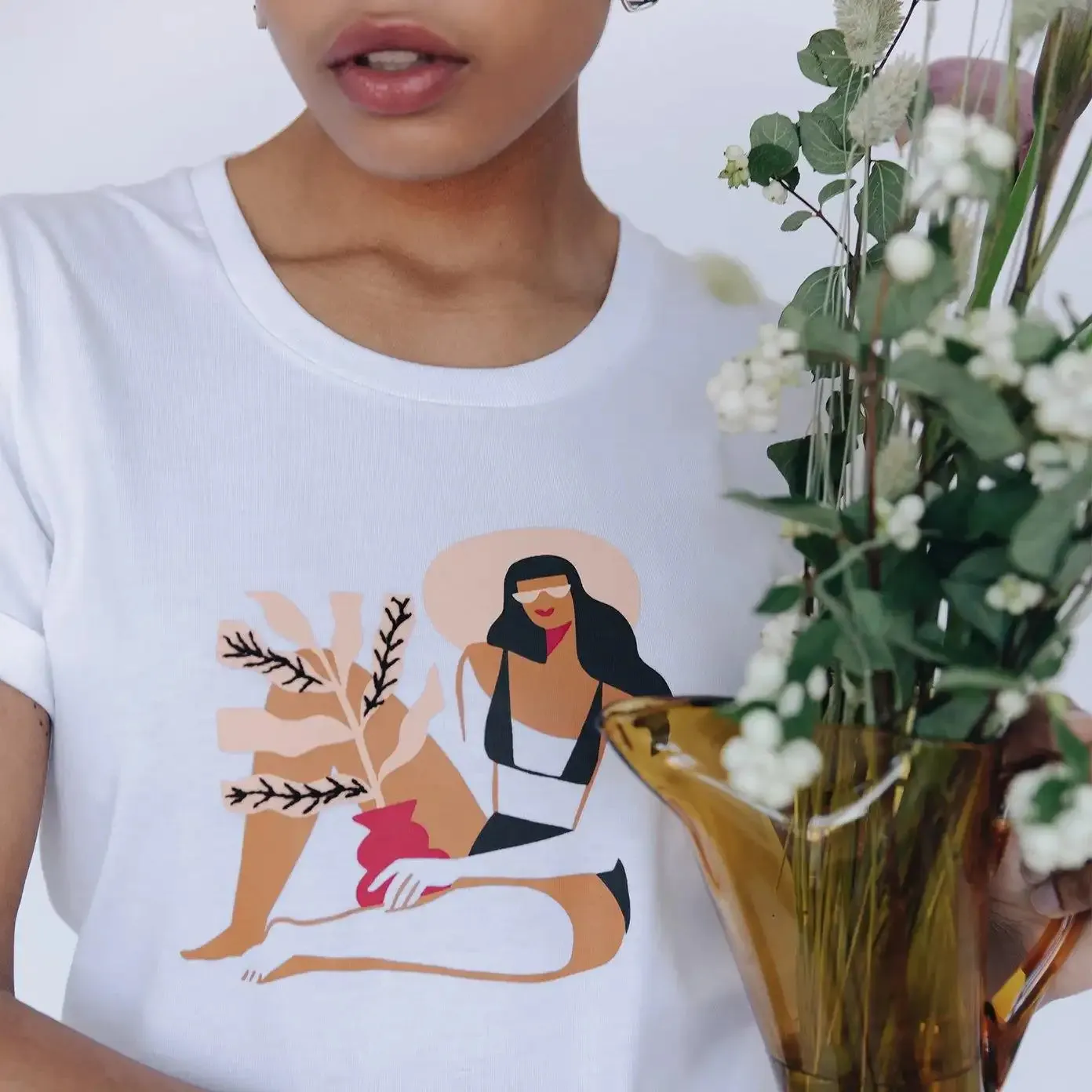 Maya – Printed Organic Cotton T-shirt