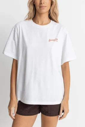 MOTEL OVERSIZED T-SHIRT - VINTAGE WHITE 24FW