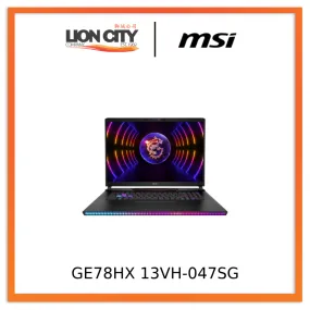 MSI Raider GE78HX 13VH-047SG i9-13950HX | RTX™ 4080 | 17″ QHD 
