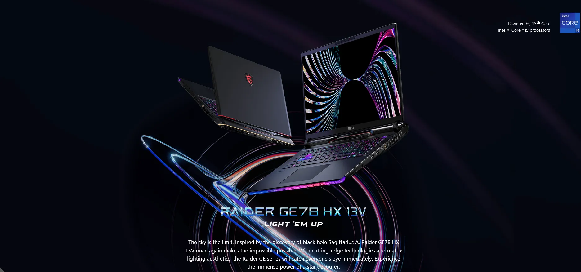 MSI Raider GE78HX 13VH-047SG i9-13950HX | RTX™ 4080 | 17″ QHD 