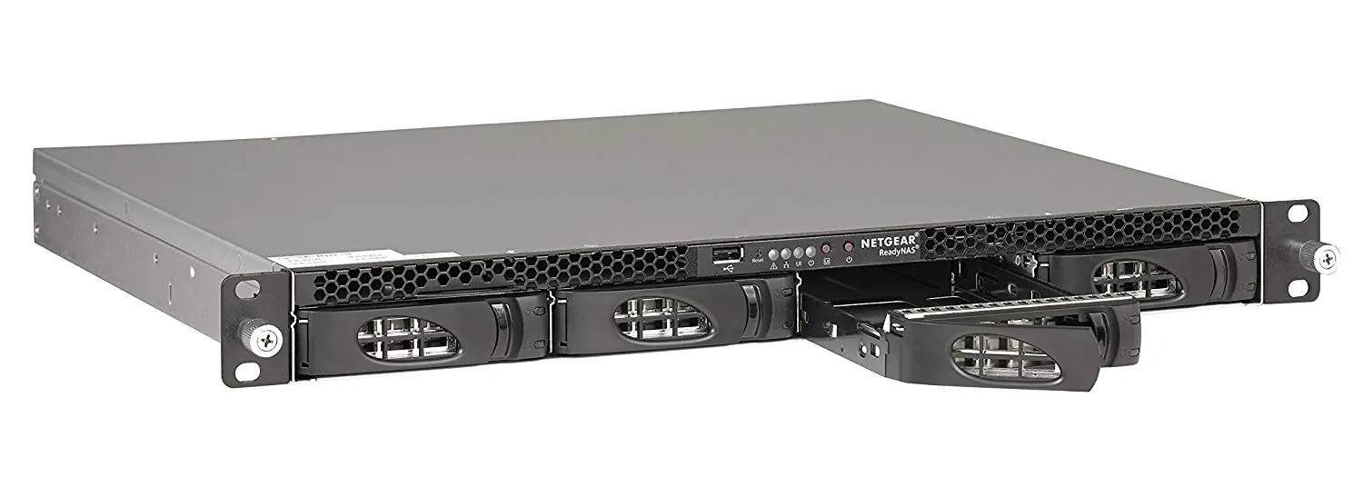 Netgear ReadyNAS RN3138 Insight Managed Smart Cloud Network Storage, 4-Bay, 4 GB Memory, 3 USB Ports, Rj-45 - RN31844E-100NES