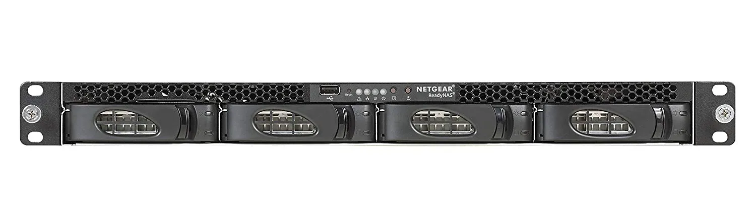 Netgear ReadyNAS RN3138 Insight Managed Smart Cloud Network Storage, 4-Bay, 4 GB Memory, 3 USB Ports, Rj-45 - RN31844E-100NES