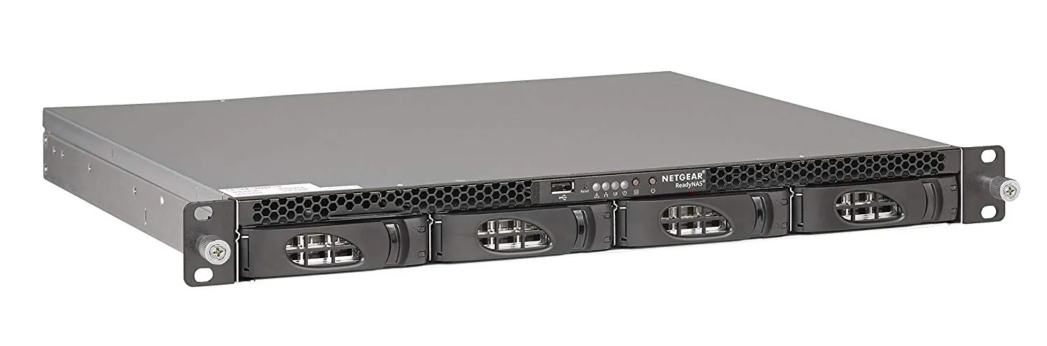 Netgear ReadyNAS RN3138 Insight Managed Smart Cloud Network Storage, 4-Bay, 4 GB Memory, 3 USB Ports, Rj-45 - RN31844E-100NES