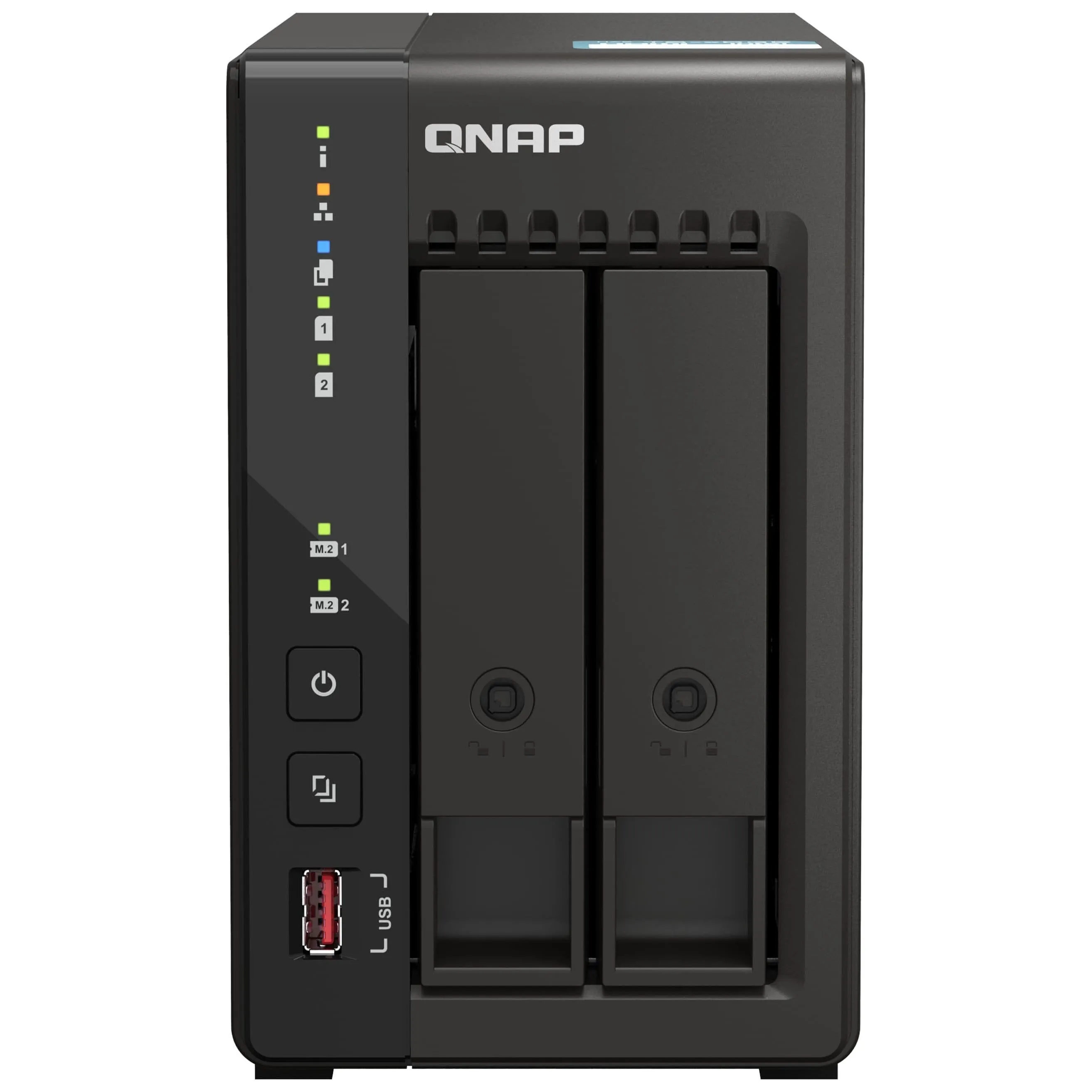 Network storage QNAP TS-253E, 2 bays, 8GB DDR4, without disks, black