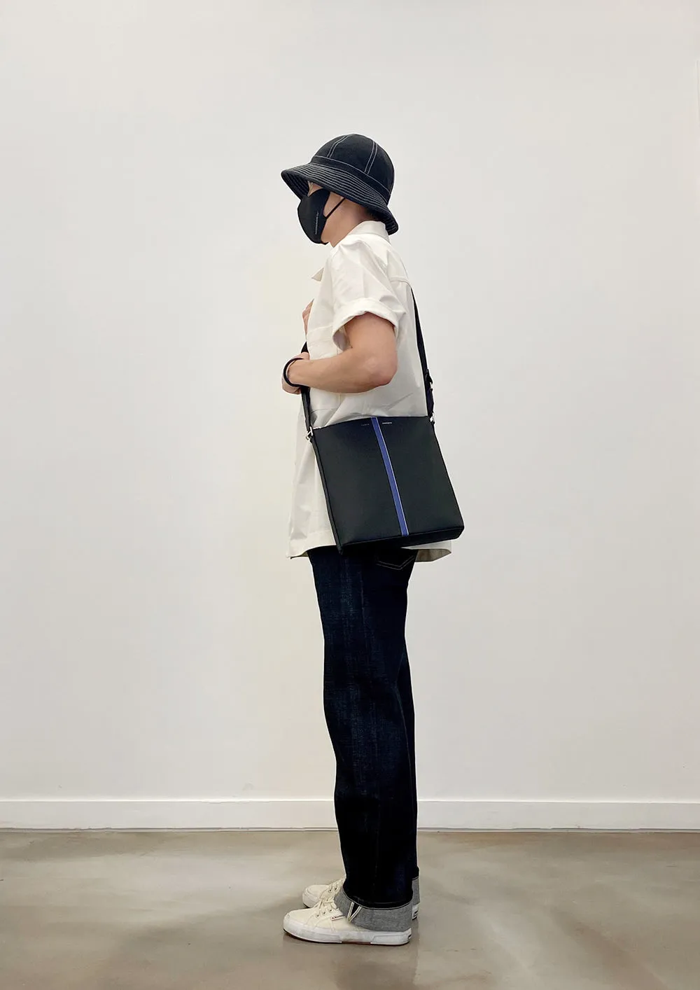 New Airman Crossbody Bag - Stone Black