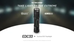 NITECORE EDC33 USB-C rechargeable Tactical  EDC flashlight
