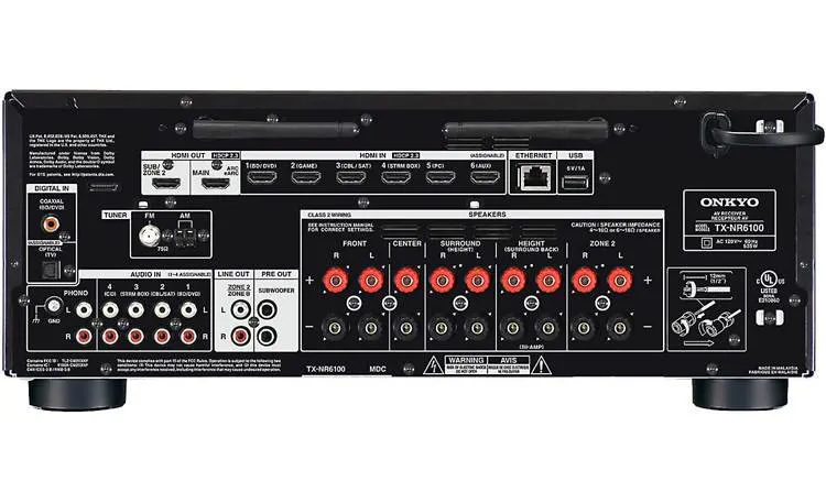 Onkyo TX-NR6100 (100W/Ch) 7.2 Channel Receiver