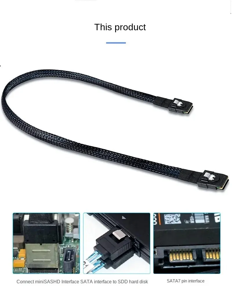 Pi ® (PiPlus®) Internal Mini SAS to Mini SAS Cable,SFF-8087 to SFF-8087 Mini-SAS Cable