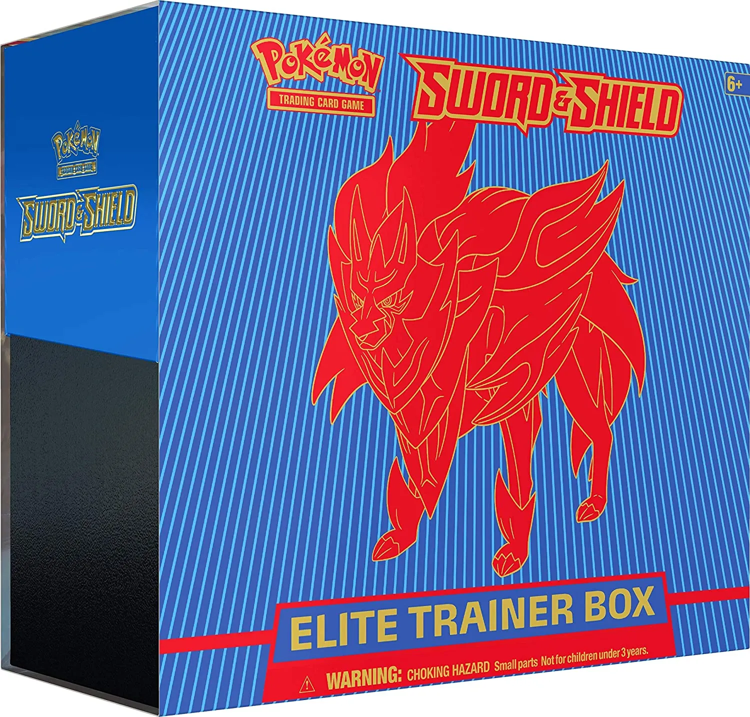 Pokemon TCG: Sword & Shield Elite Trainer Box - Zacian | 8 Booster Packs | Genuine Cards, Multicolor