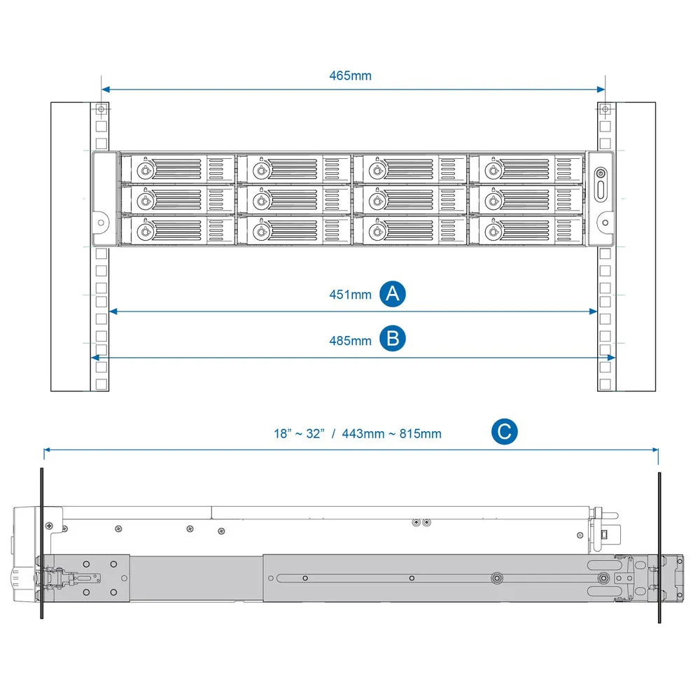 Qnap Rail-B02 Ts-431Xeu Ts-431Xu Ts-431Xu-Rp Ts-831Xu Ts-831Xu-Rp
