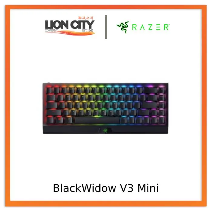Razer™ BlackWidow V3 Mini HyperSpeed - Phantom Pudding Edition - 65% Wireless Mechanical Gaming Keyboard (Yellow Switch) - FRML Packaging