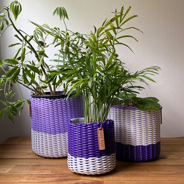round 'catch all' / planters ~ color bands