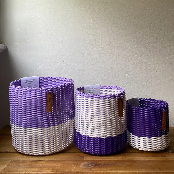 round 'catch all' / planters ~ color bands