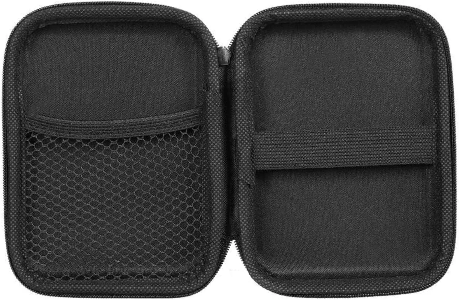 Safety Leather External Hard Disk Case Black