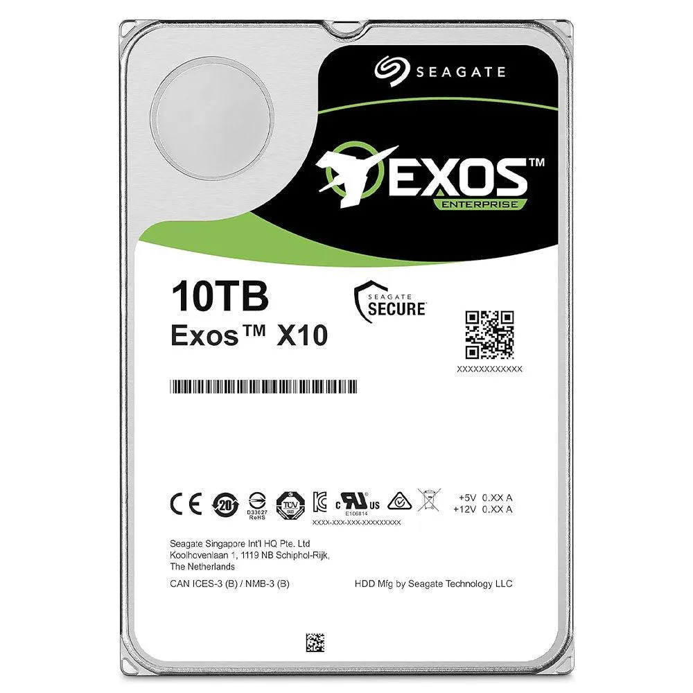 Seagate Exos X10 Enterprise 10TB 3.5 Inch Internal Hard Drive