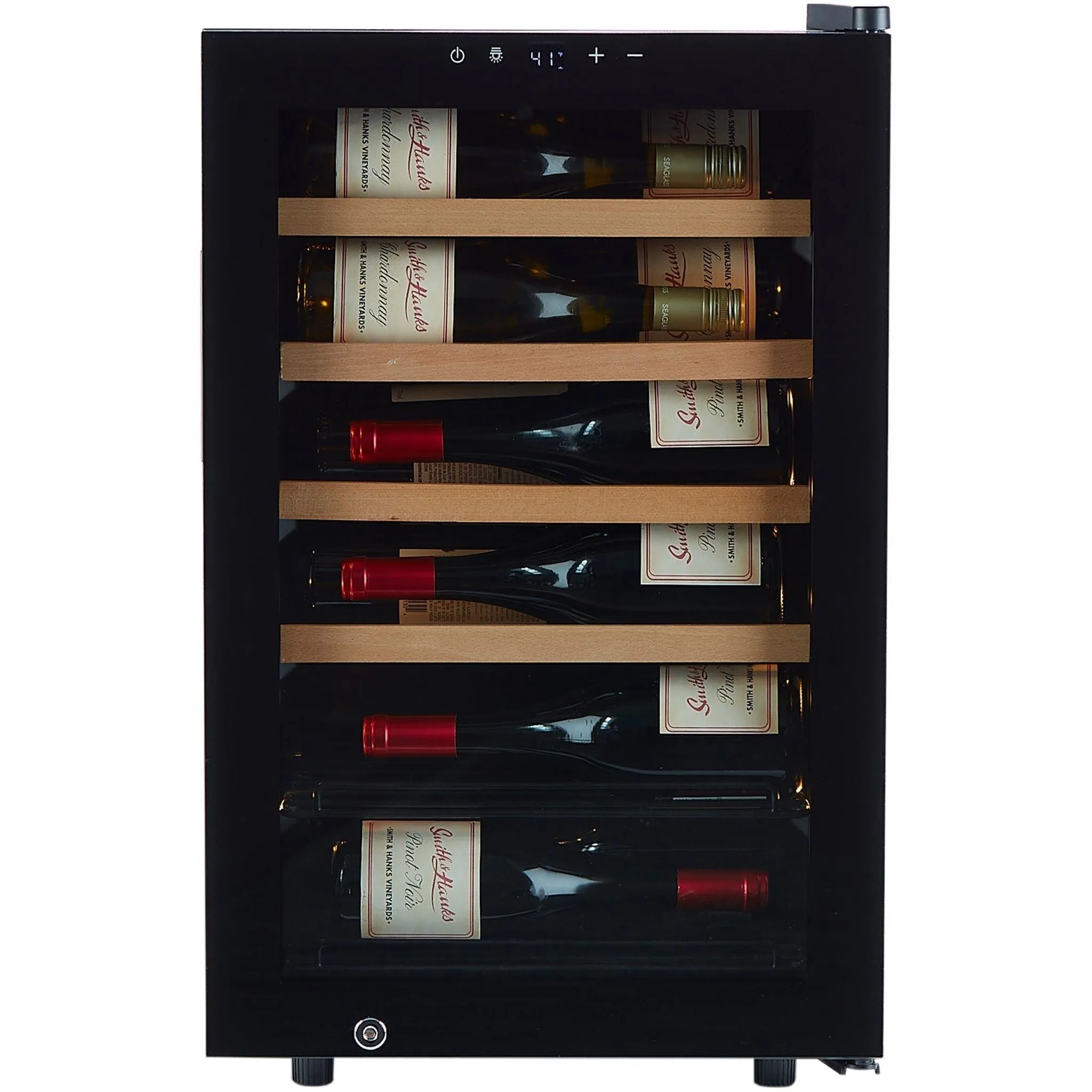 Smith & Hanks 22 Bottle Freestanding Wine Cooler with UV Protected Glass Door