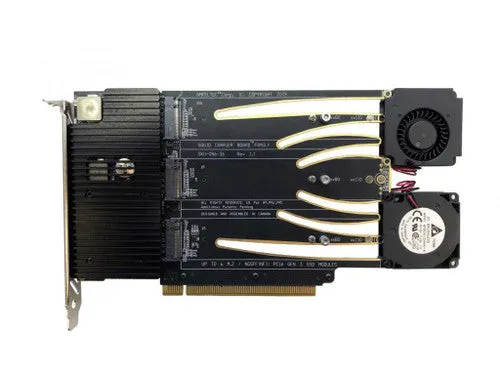 Squid PCI Express Gen 3 Carrier Board for six (6) M.2 NVME PCIe SSD modules