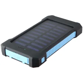 Stealth Angel (10,000mAH) Shockproof Solar Dual-USB Charger and LED Light - Blue