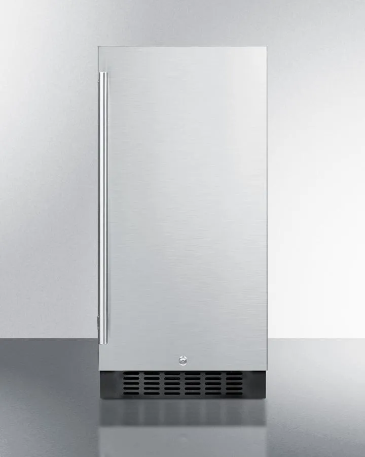 Summit ALR15BSS 15" Wide Built-in All-refrigerator, ADA Compliant