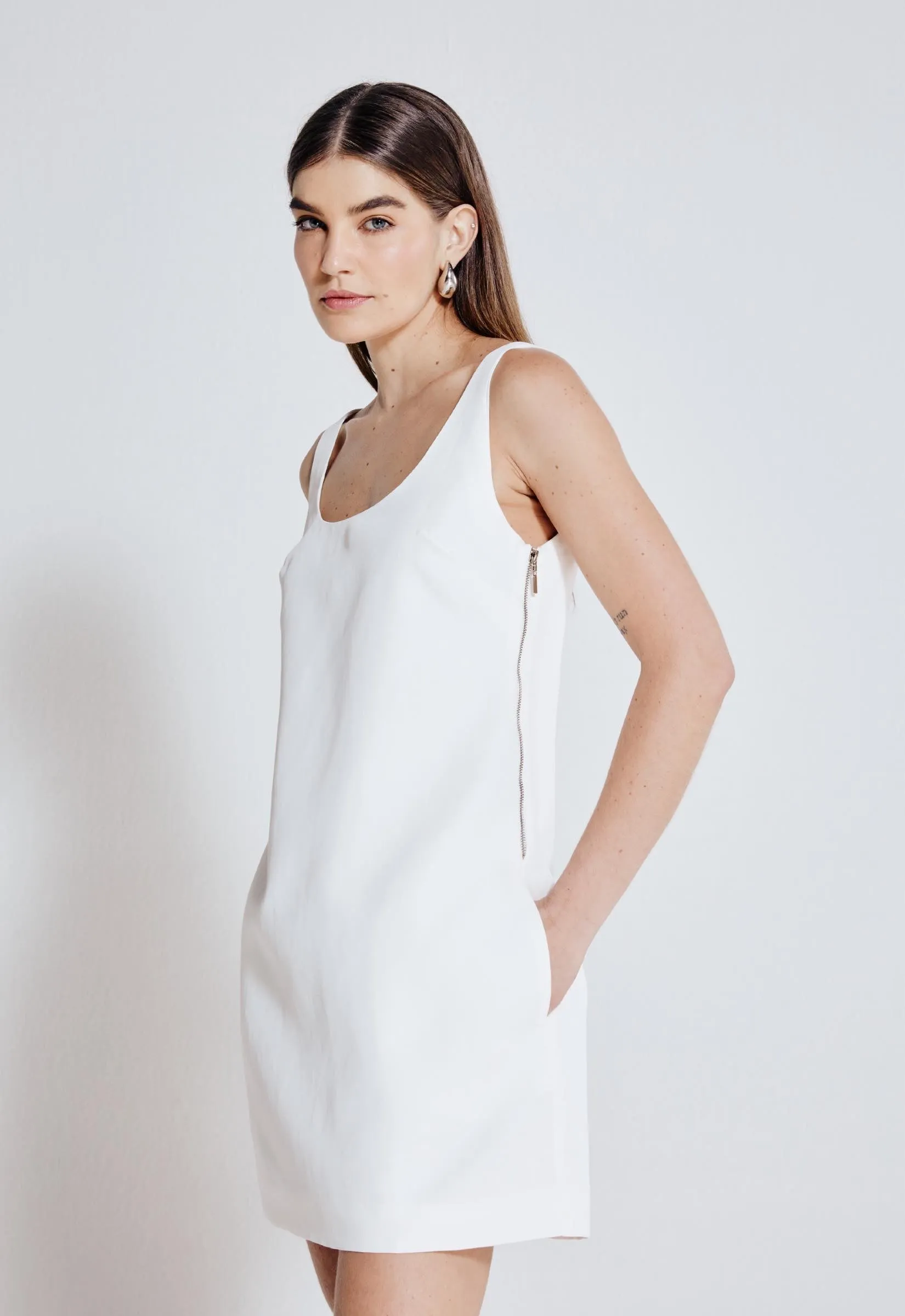 Vestido Linho Aline - Off White