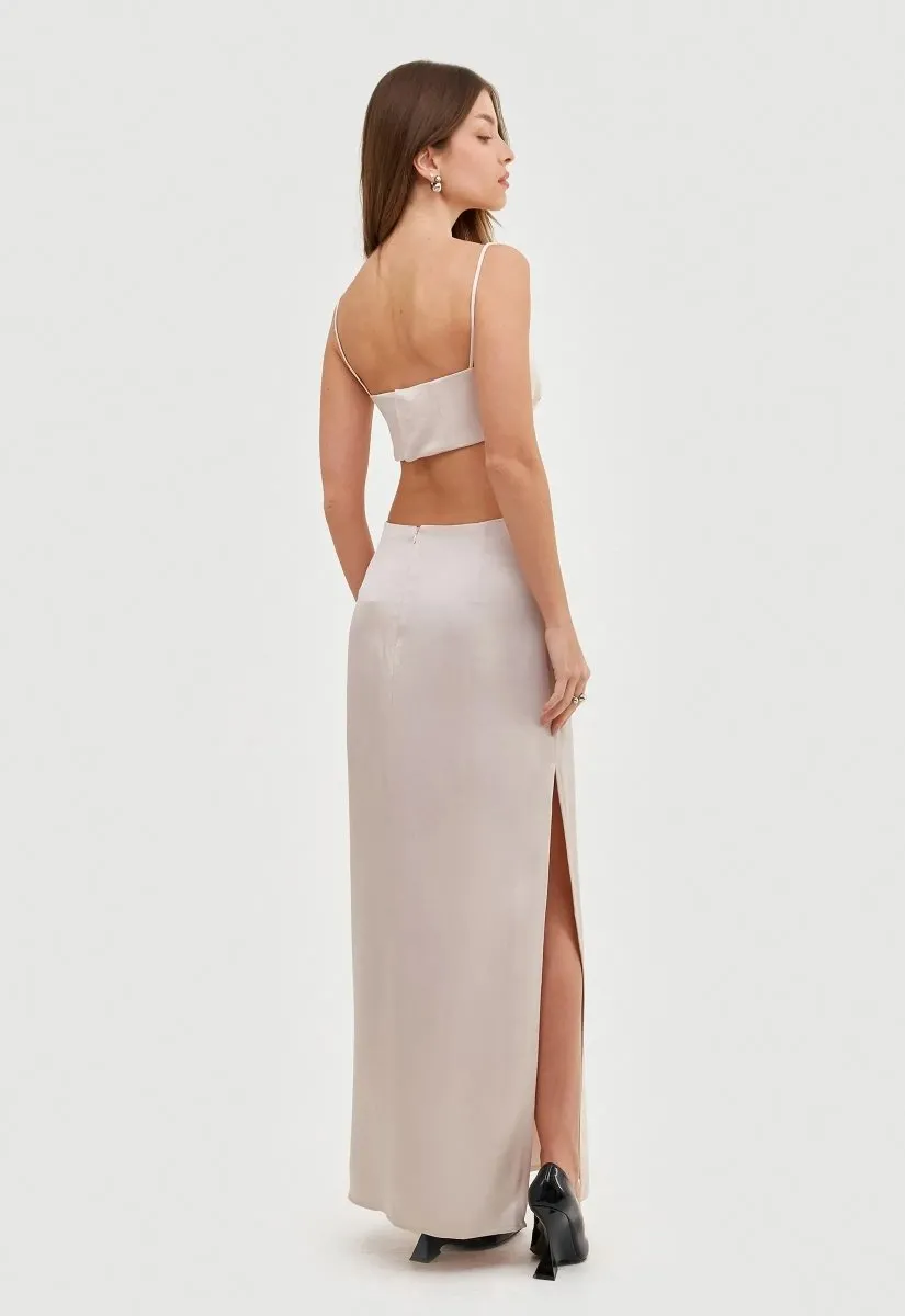 Vestido Longo Mia - Rosê