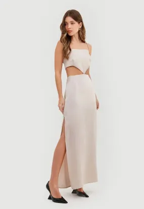 Vestido Longo Mia - Rosê