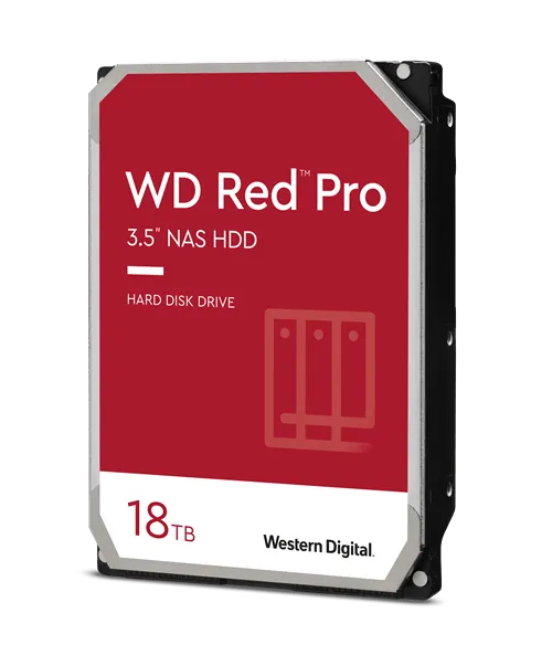 WD Red Pro 18TB NAS HDD 3.5" SATA 512MB Cache 7200RPM