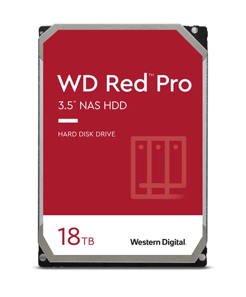 WD Red Pro 18TB NAS HDD 3.5" SATA 512MB Cache 7200RPM
