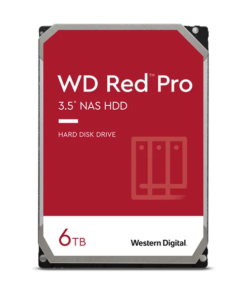 WD Red Pro 6TB NAS HDD 3.5" SATA 256MB CACHE 7200RPM
