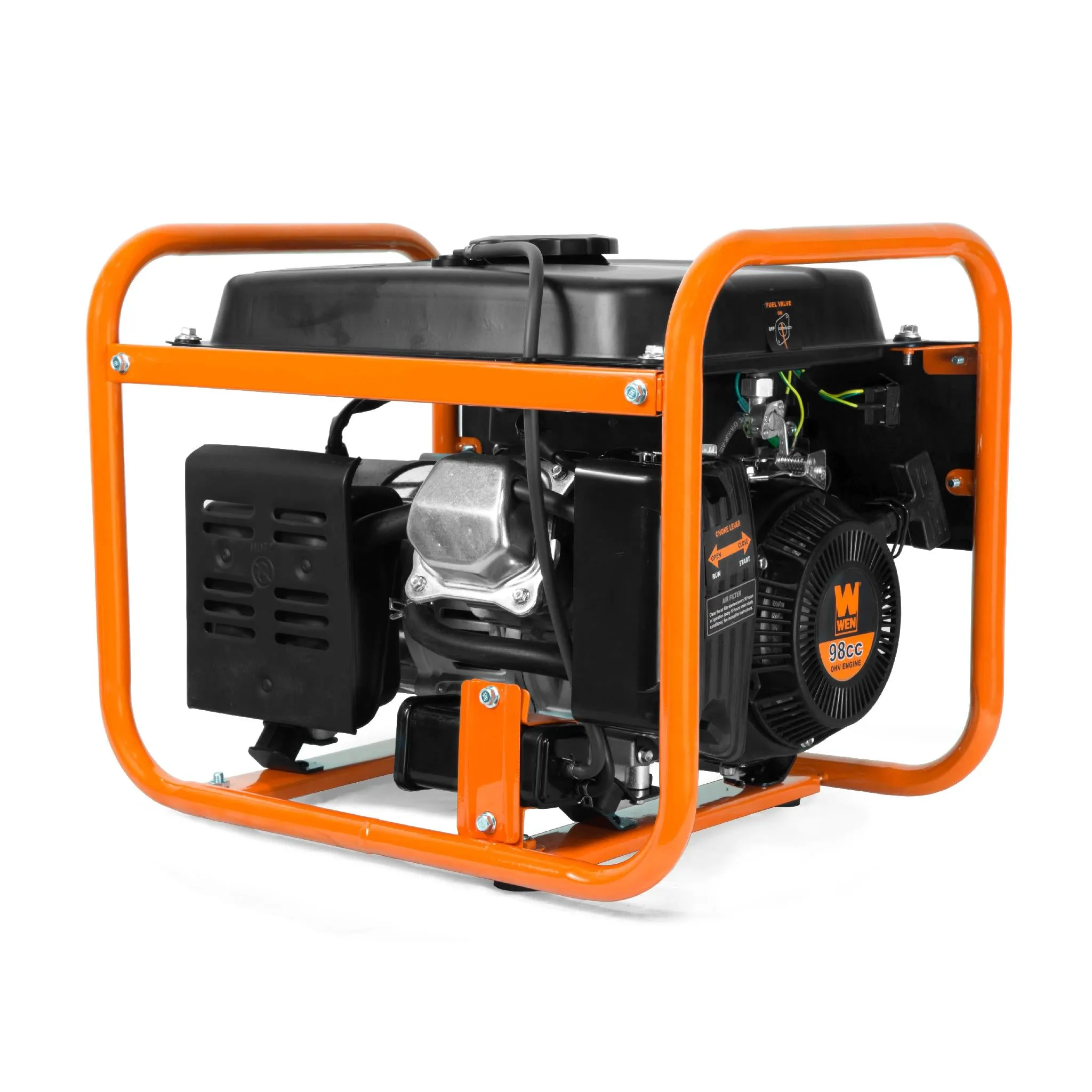 WEN 56155 4-Stroke 98cc 1550-Watt Portable Power Generator, CARB Compliant