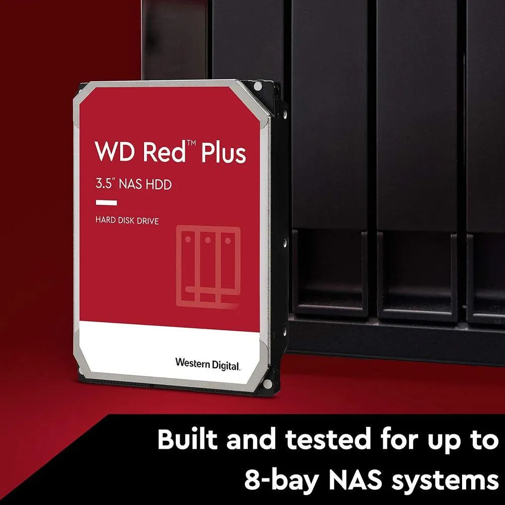 Western Digital Red Plus NAS 4TB 3.5 Inch Server Internal Hard Drive
