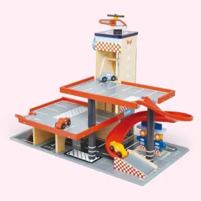 Wooden Blue Bird Service Station Garage