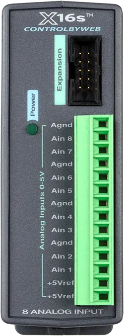 X-16s | Eight Analog Input Expansion Module